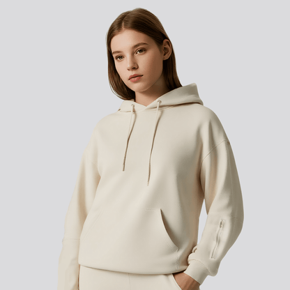 ZenVoyage™ – Sweat à capuche Chic avec masque pour les yeux de voyage