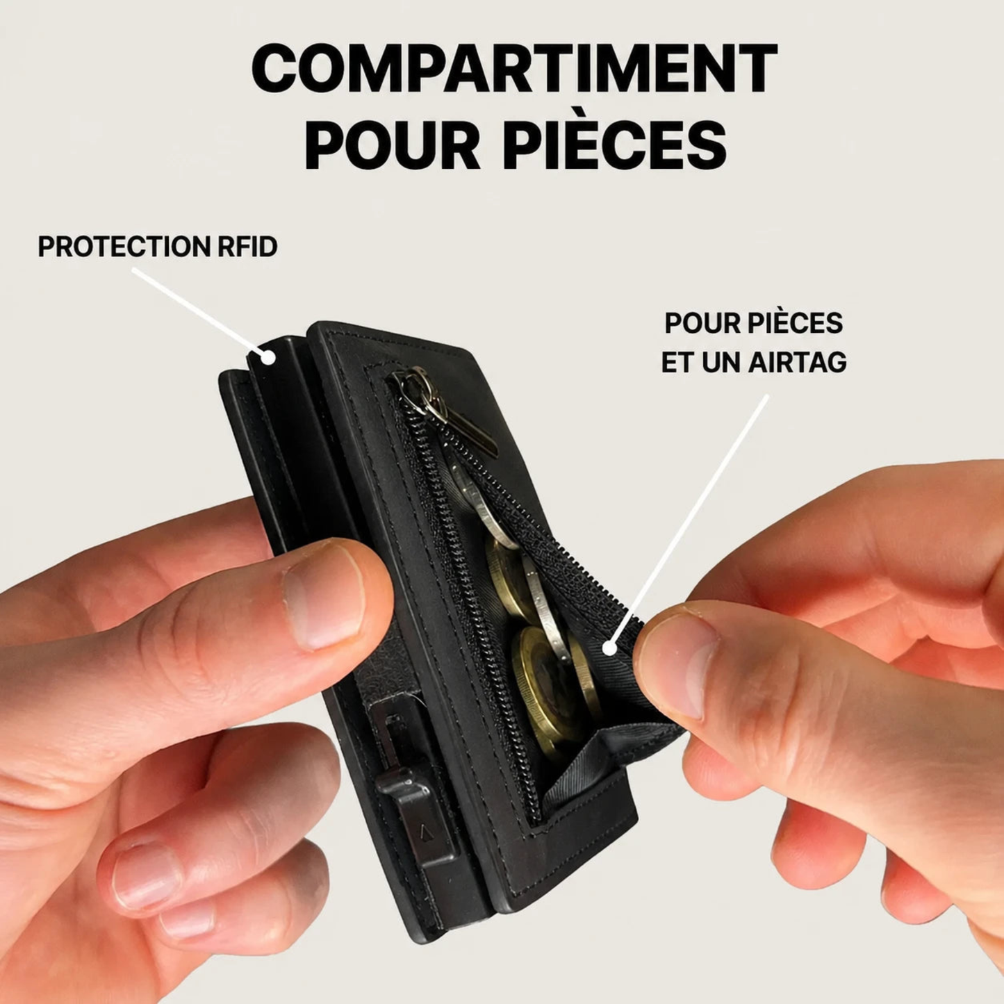 Le Portefeuille NORDÖ Slim™ — Porte-cartes compact anti-RFID.