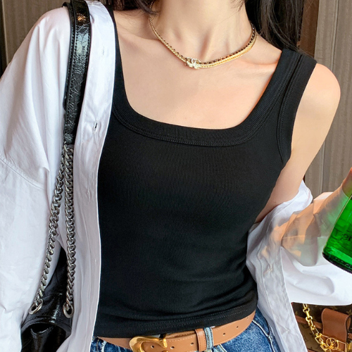 Top Côtelé Sans-Soutif — Brassière Intégrée