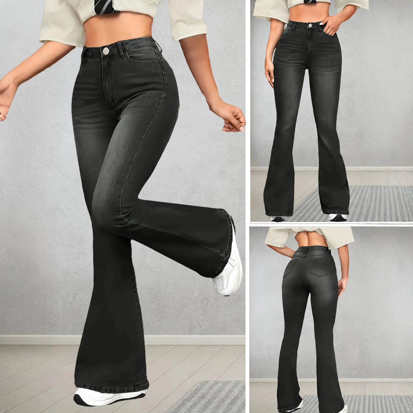 Jean Extra Flare Taille Haute – Coupe Flatteuse & Style Assumé