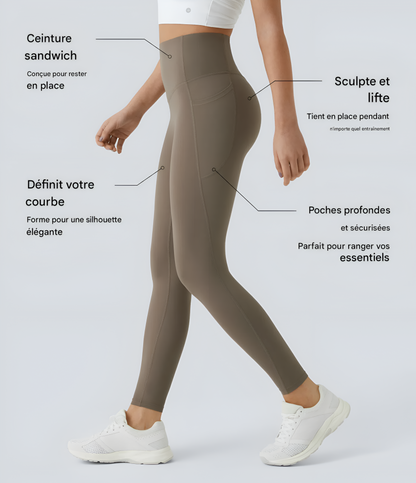 SculptFit™ – Leggings Sculptants Taille Haute