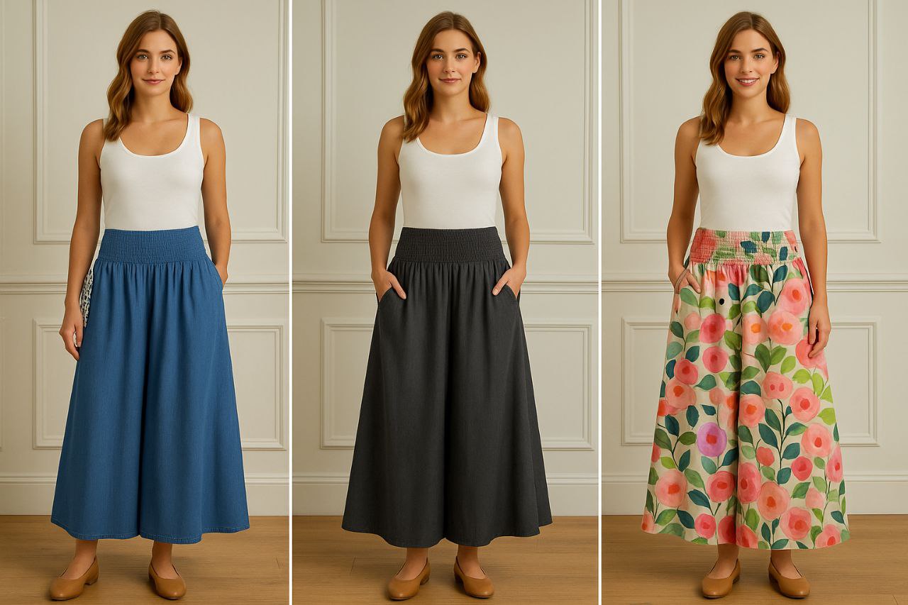 Lunavia™ –Pantalon jupe-culotte ultra confortable