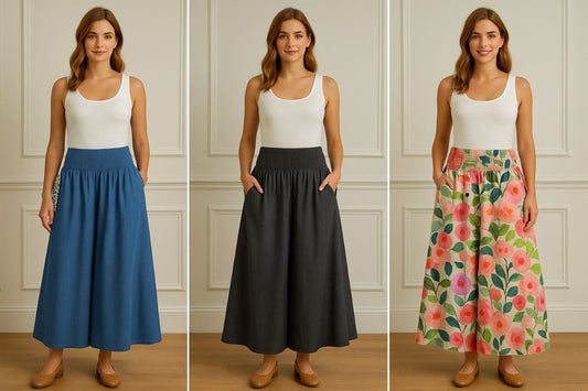 Lunavia™ –Pantalon jupe-culotte ultra confortable