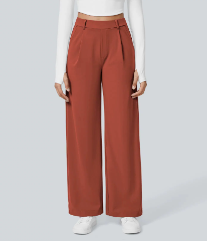 Pantalon Élise™ | Pantalon Tailleur Large Confort | Collection Essentielle