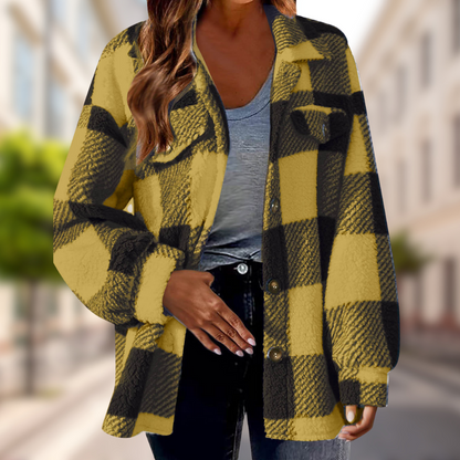 Chaudélia – Veste à Carreaux Confort Chic