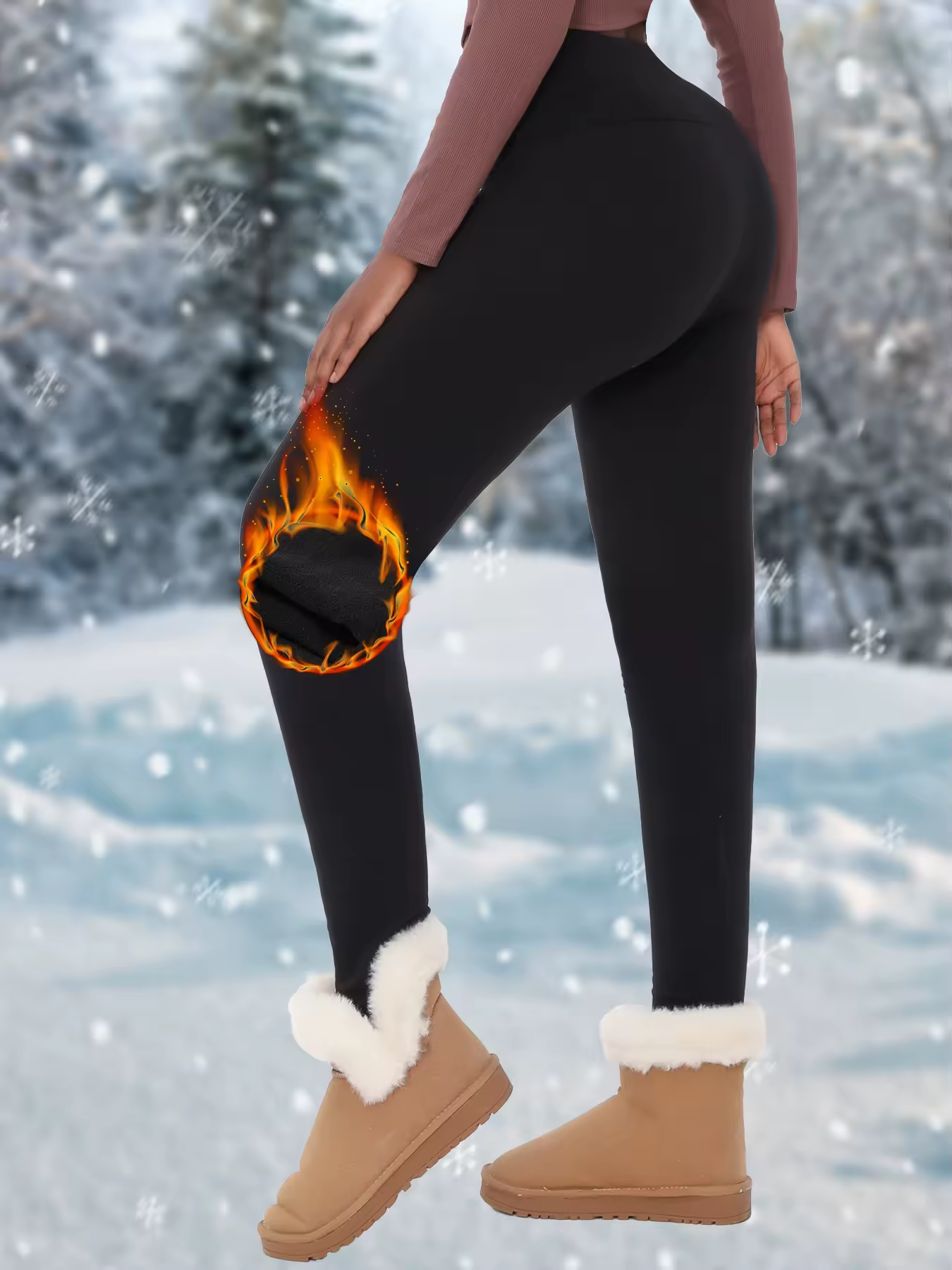Leggings Polaire Taille Standard