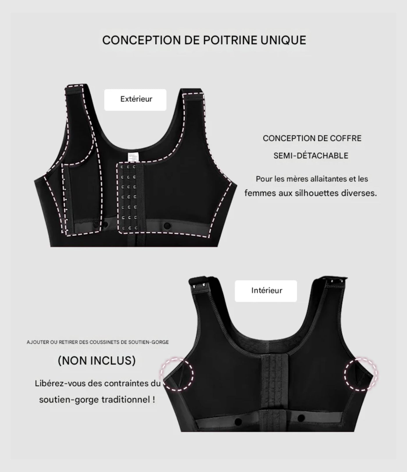 YanaSculpt™ – Sous-vêtement gainant à double compression avec soutien-gorge