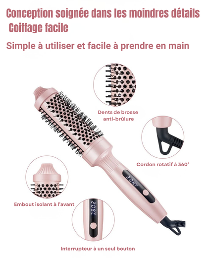 Volumyra™ – Brosse Chauffante 2-en-1 pour Volume & Brushing Facile