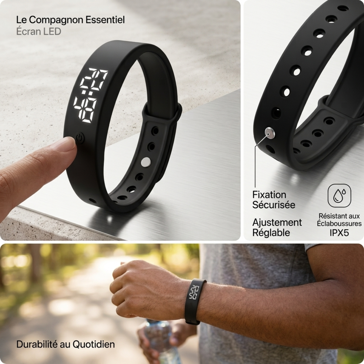 Bracelet Intelligent NordVital Pulse™ — Suivi Santé & Sommeil