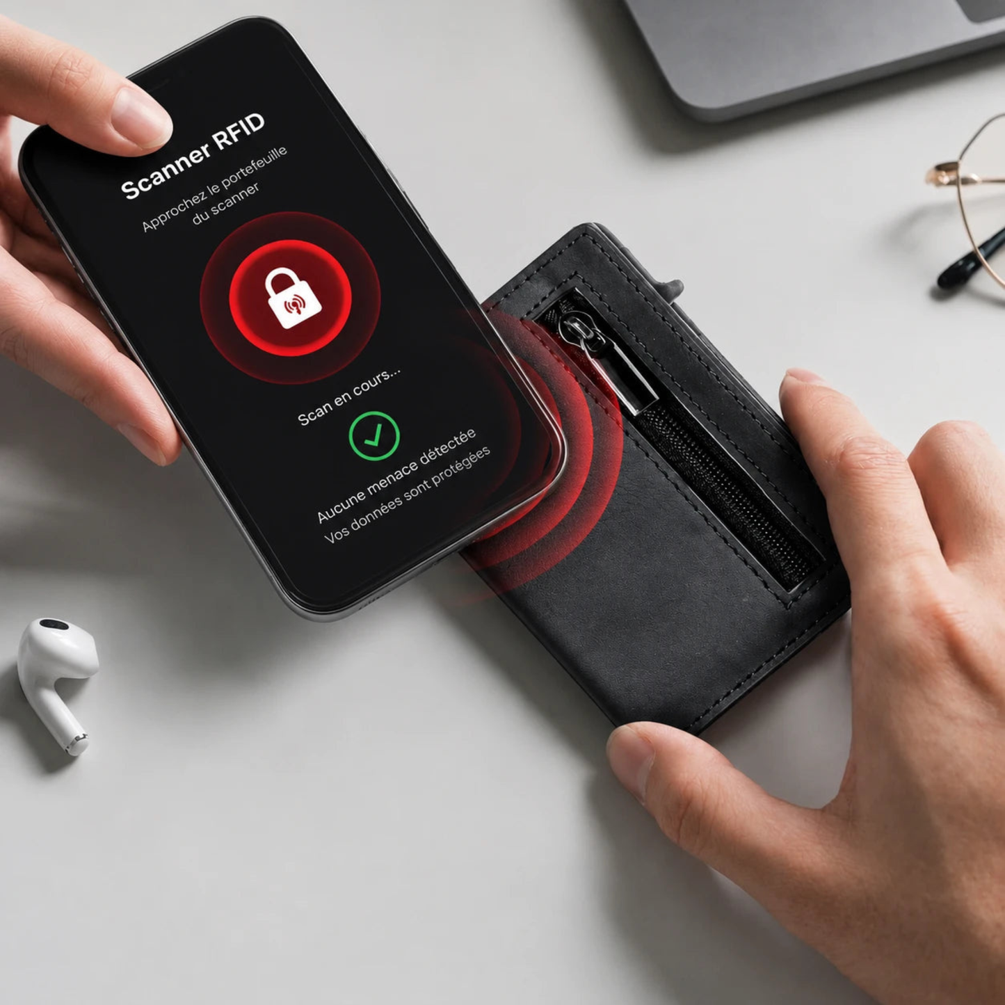 Le Portefeuille NORDÖ Slim™ — Porte-cartes compact anti-RFID.