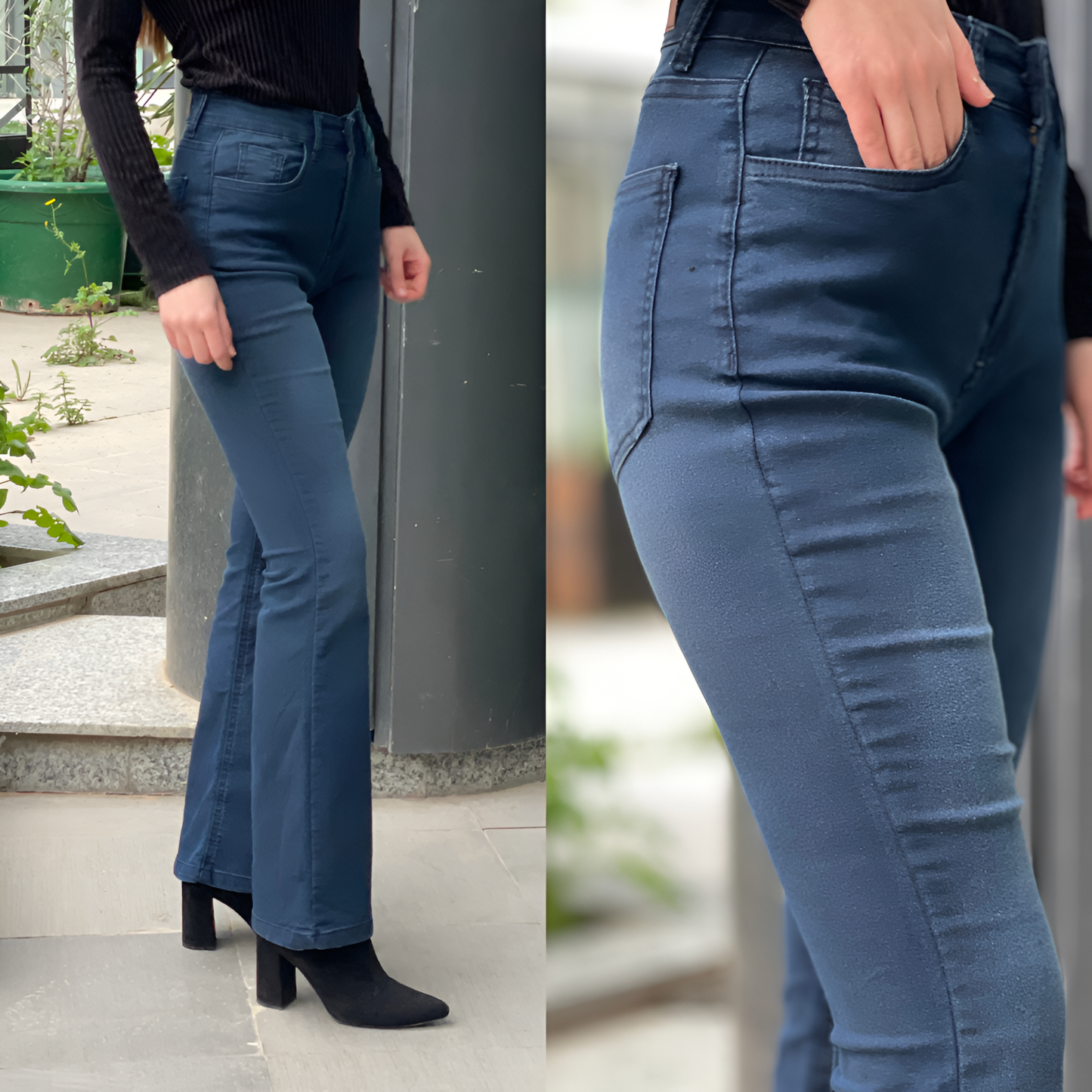 Jean Extra Flare Taille Haute – Coupe Flatteuse & Style Assumé