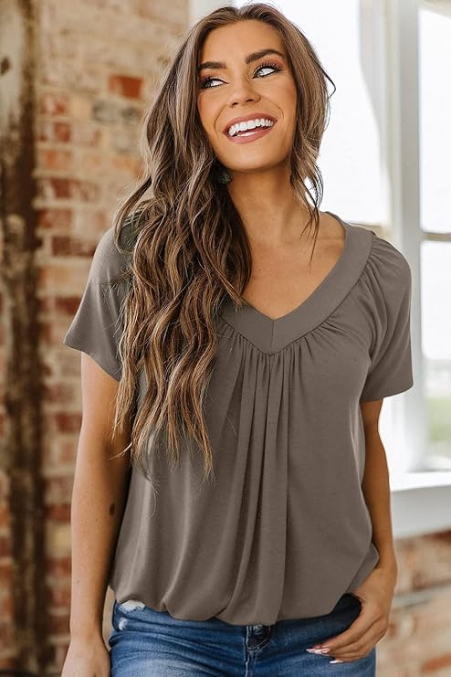 T-shirt Col V Ultra-Confort – Pour un Look Décontracté & Chic
