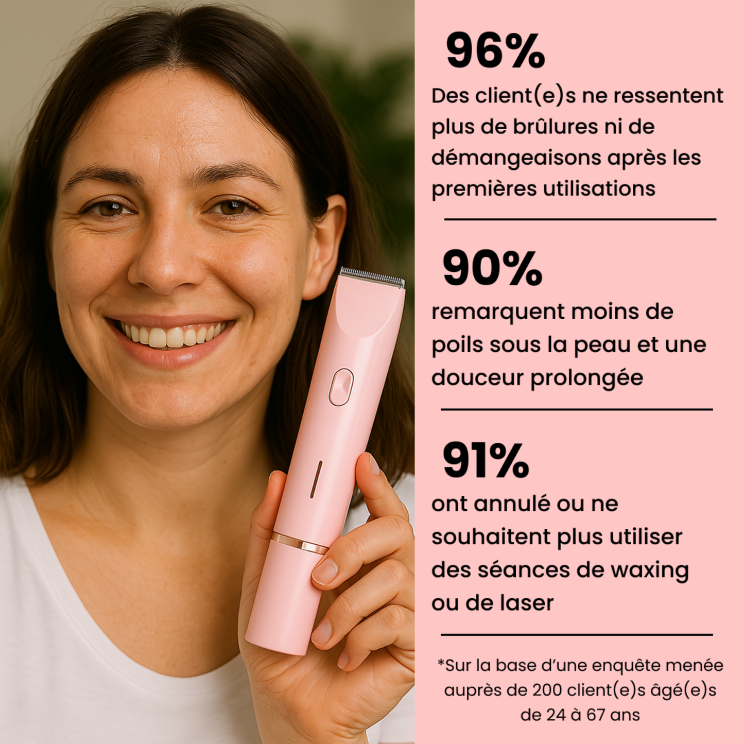 Rasoir VeluraPro 2-en-1 — Peau douce, zéro irritation, résultat pro à la maison.