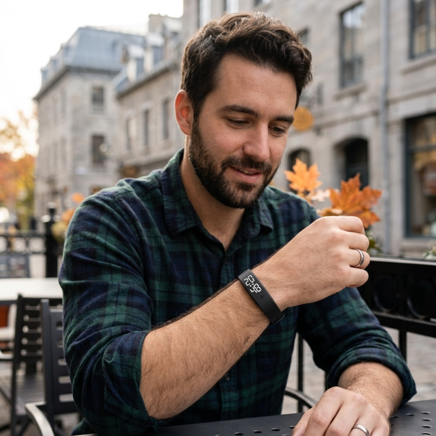 Bracelet Intelligent NordVital Pulse™ — Suivi Santé & Sommeil