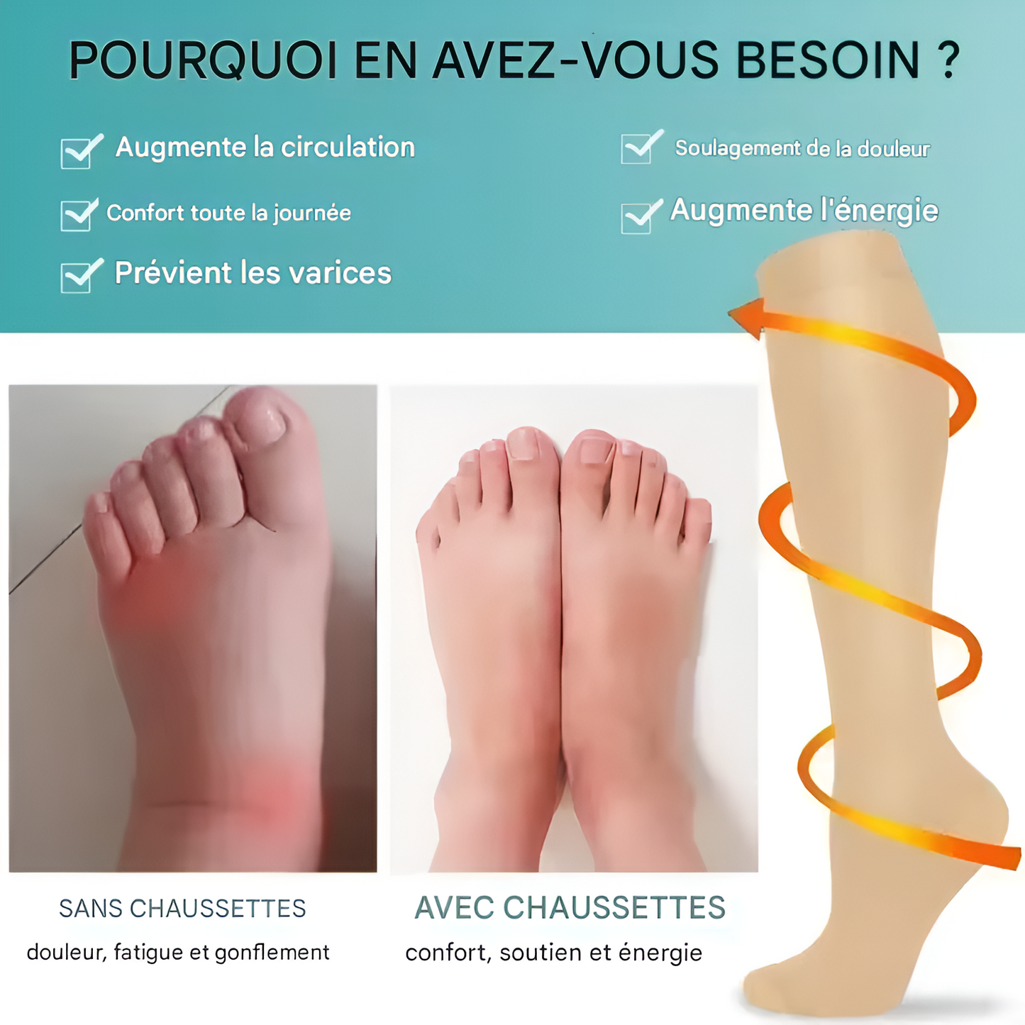 Medichausse™ – Bas de Compression Confort+