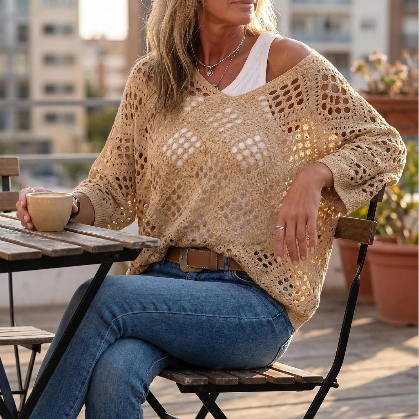 Bohélia™ – Haut Crochet Bohème Léger & Flatteur