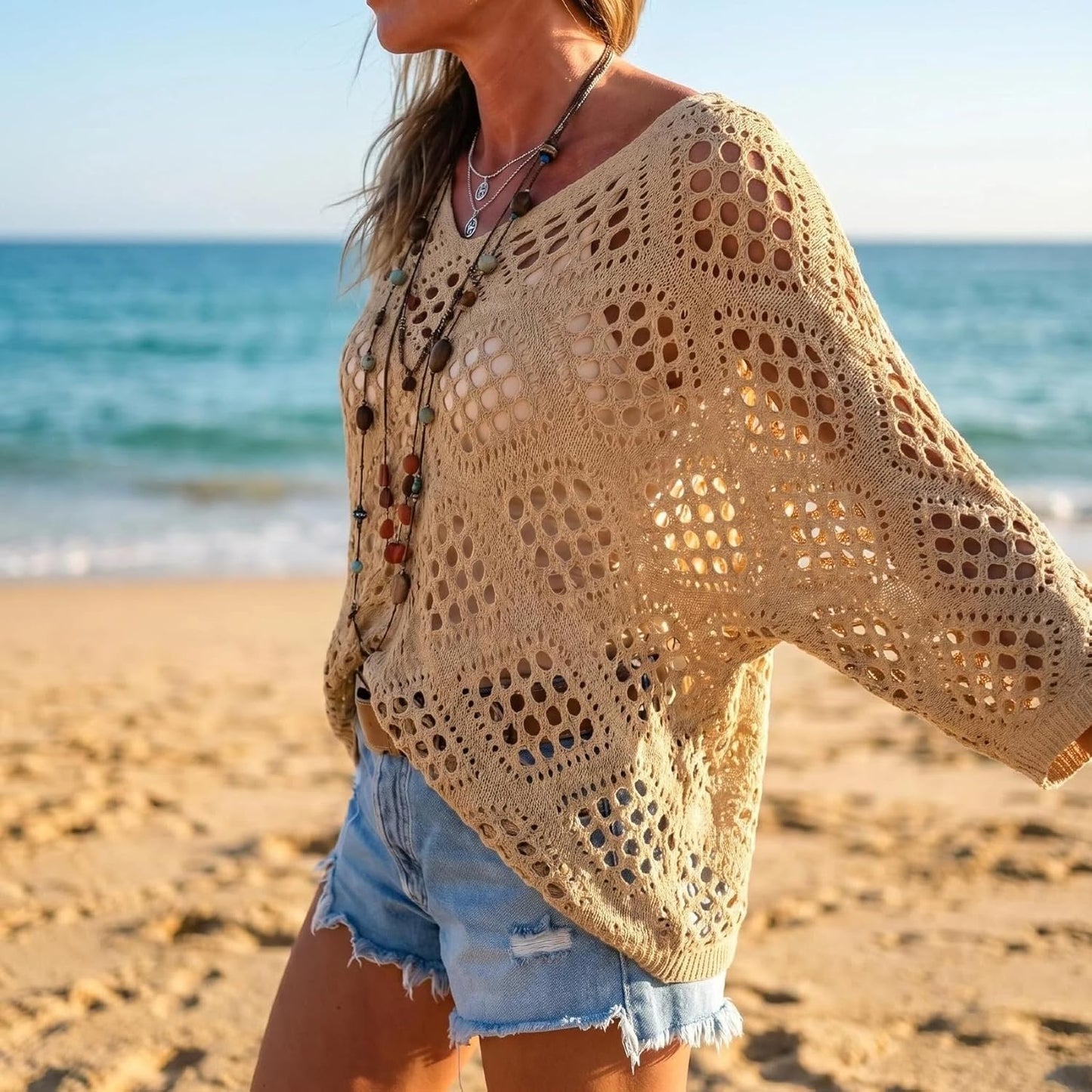 Bohélia™ – Haut Crochet Bohème Léger & Flatteur