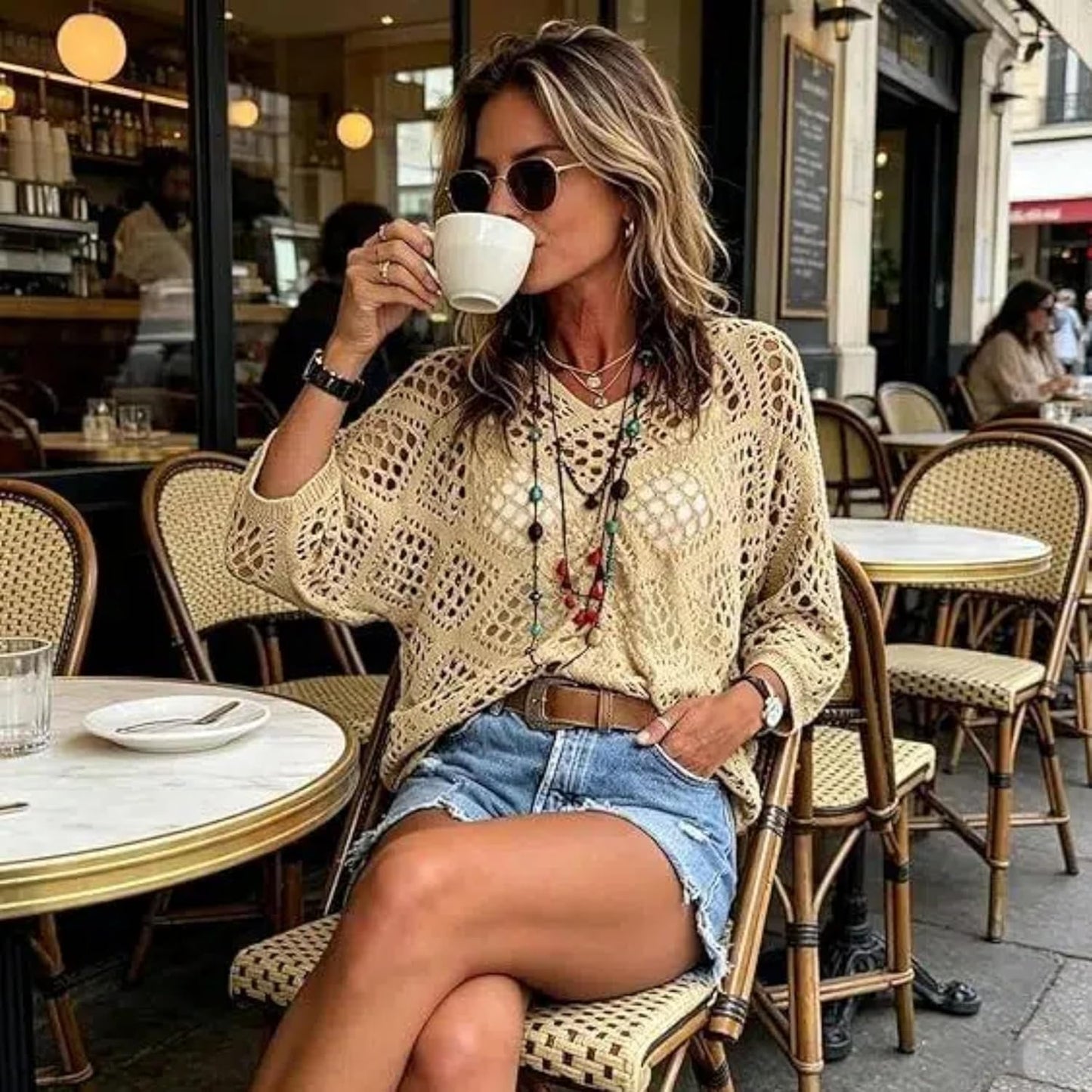Bohélia™ – Haut Crochet Bohème Léger & Flatteur