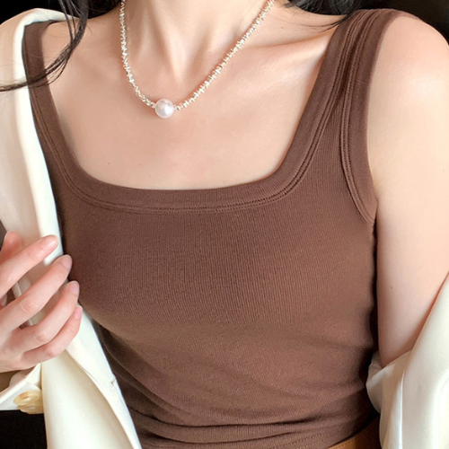 Top Côtelé Sans-Soutif — Brassière Intégrée