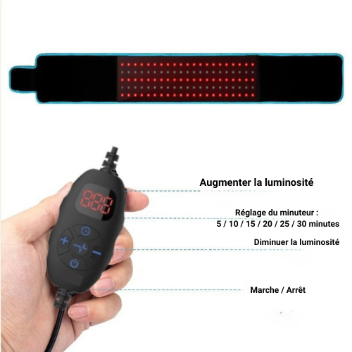 LumiRelief – Ceinture de Bien-Être à Lumière Douce