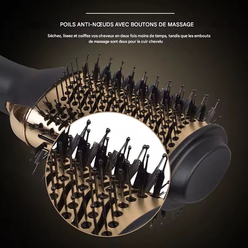 Brosse Soufflante 3-en-1 – Volume Salon en Quelques Minutes