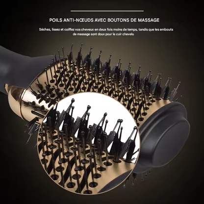 Brosse Soufflante 3-en-1 – Volume Salon en Quelques Minutes