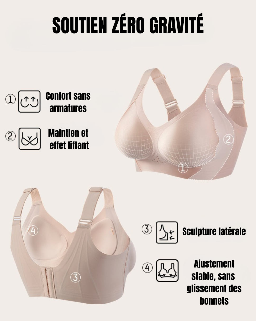 Vellia Liberté — Soutien-Gorge Sans Armature à Large Bande