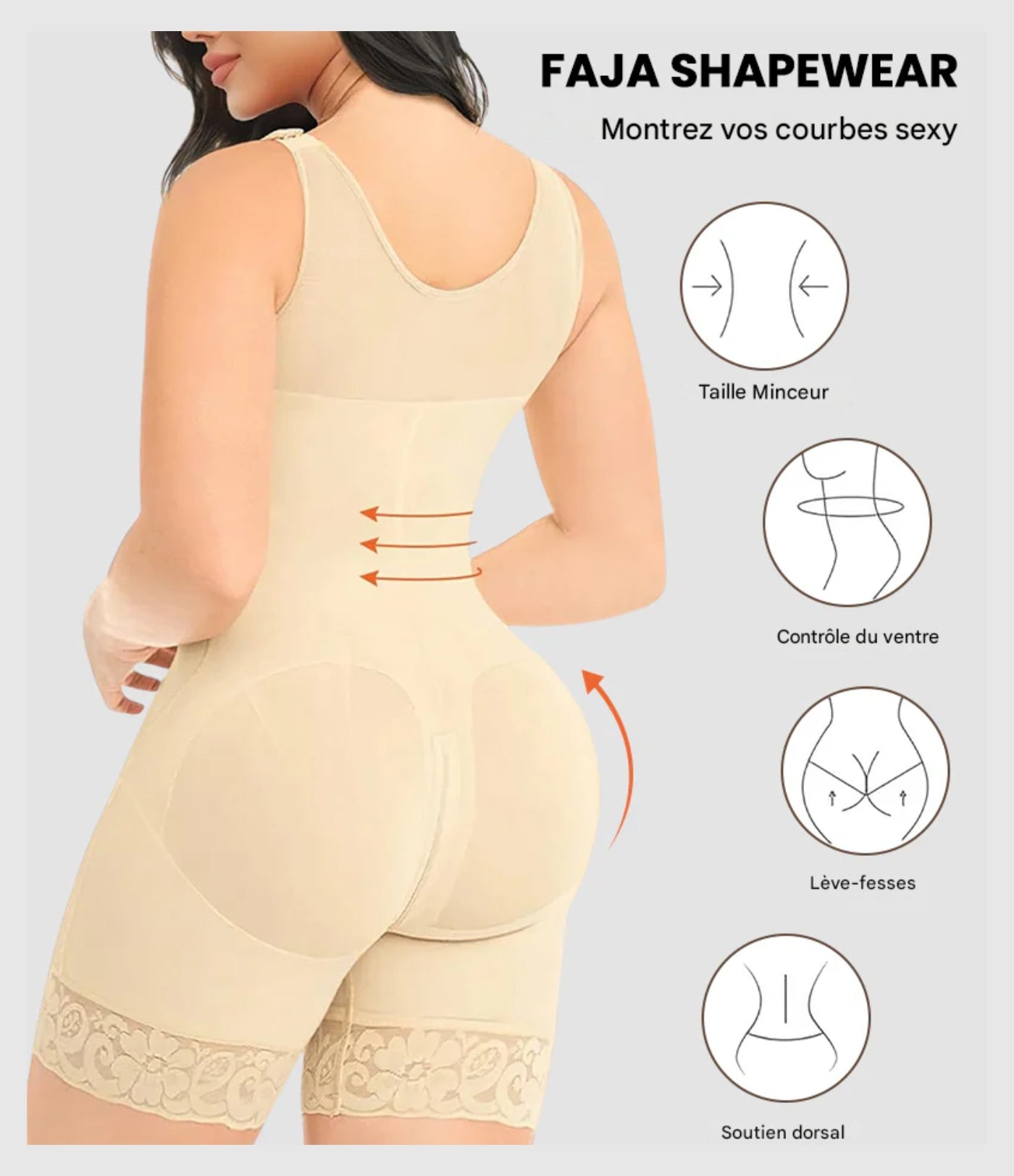 YanaSculpt™ – Sous-vêtement gainant à double compression avec soutien-gorge