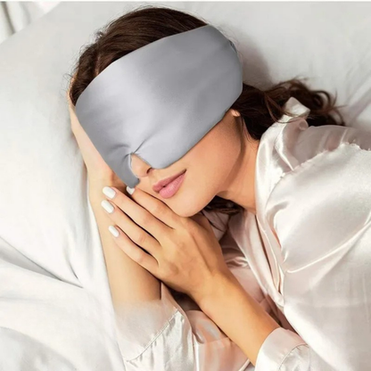 RêveSoie™ – Le Masque Doux en Soie pour un Sommeil Profond.