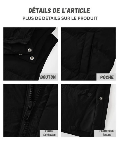 Frostoria™ – Manteau Long Matelassé Élégance Hivernale