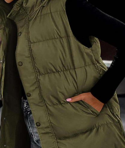 Frostoria™ – Manteau Long Matelassé Élégance Hivernale