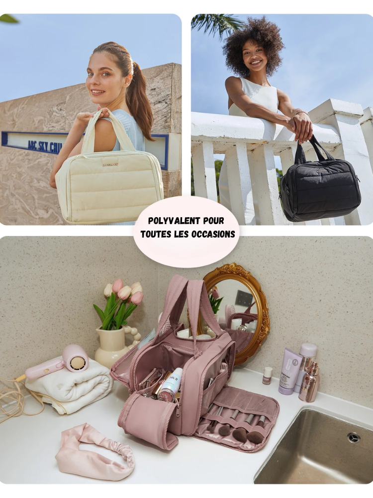 Voyagia™ – Trousse de Toilette 4-en-1 Ultra Pratique et Compacte