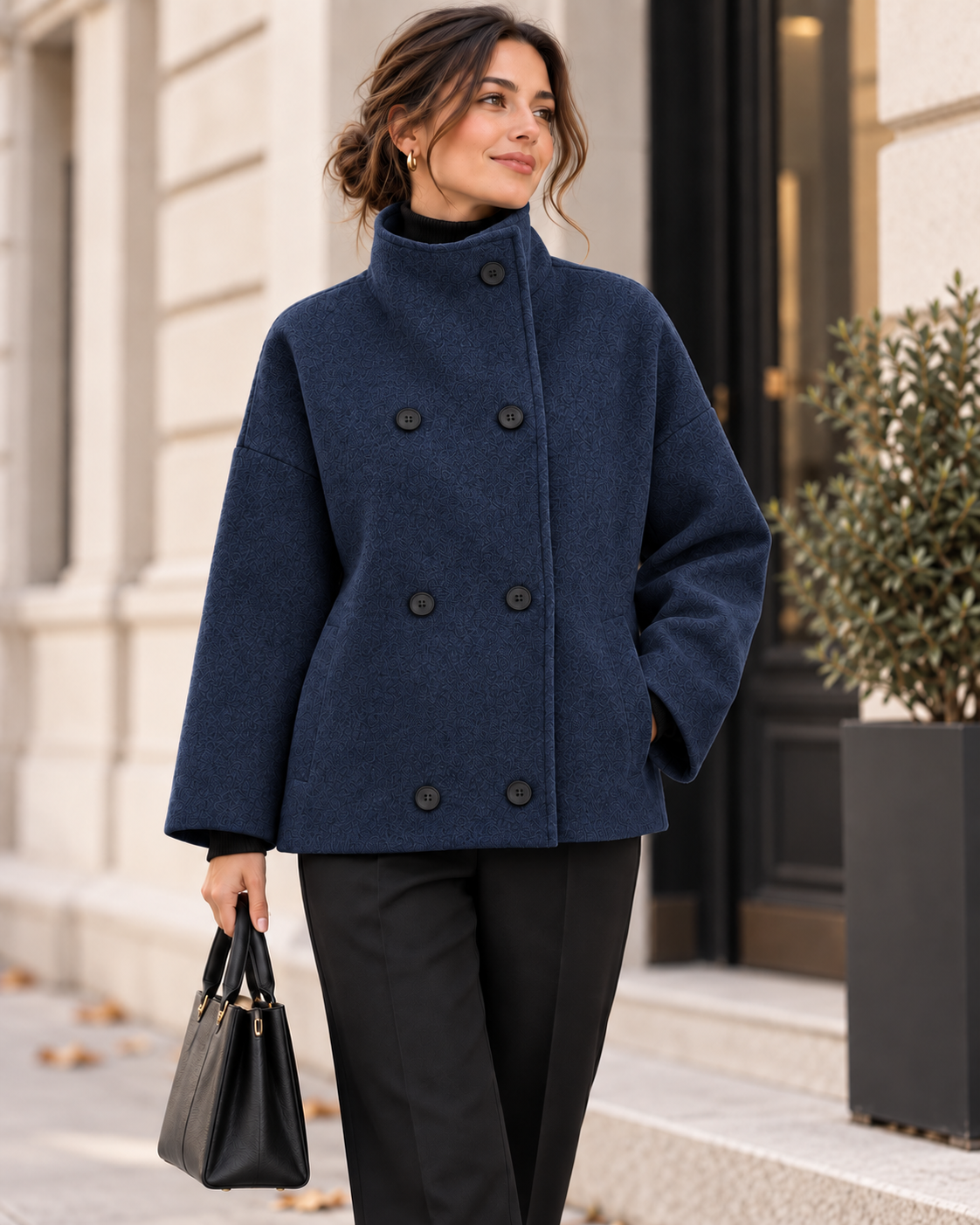 Élodie™ — Veste chaude à col montant pour femme
