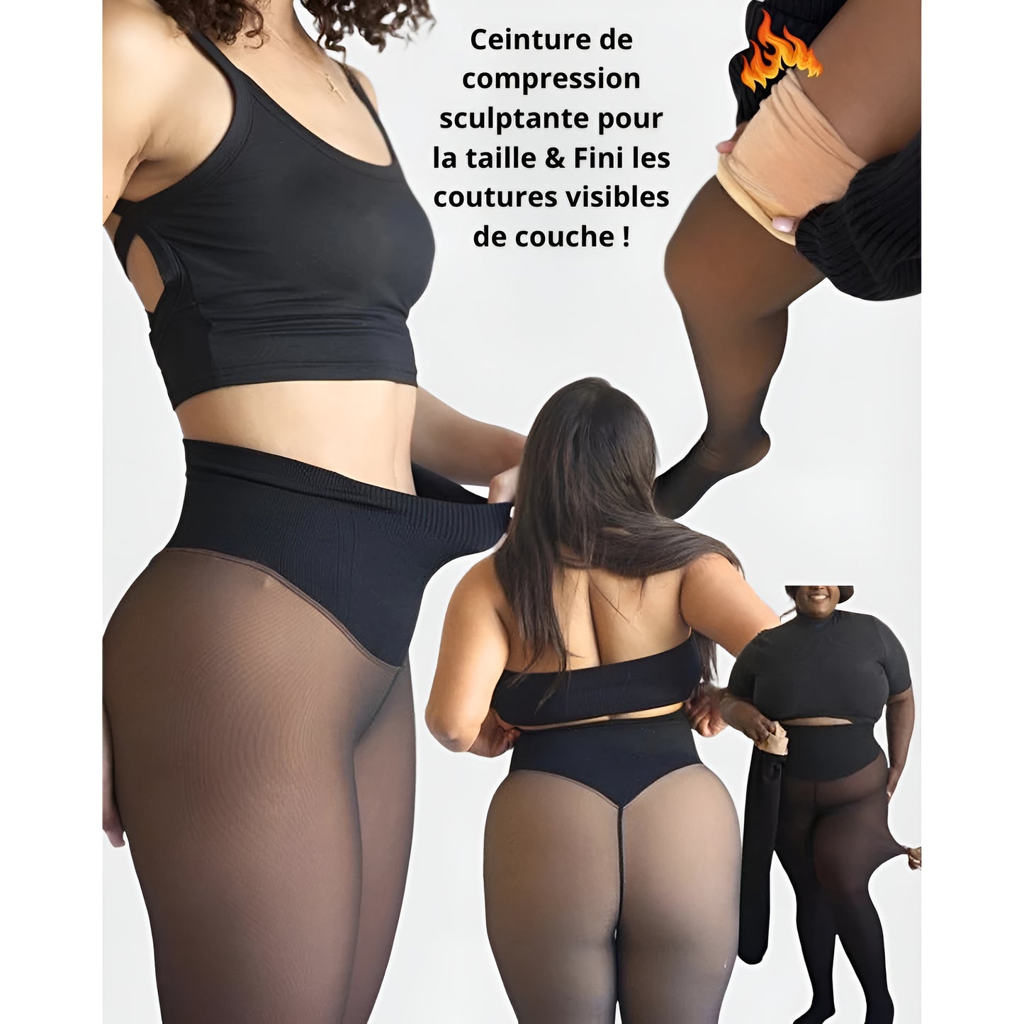 Polaruxe™-Leggings Sculptants Polaires à Couture Unique