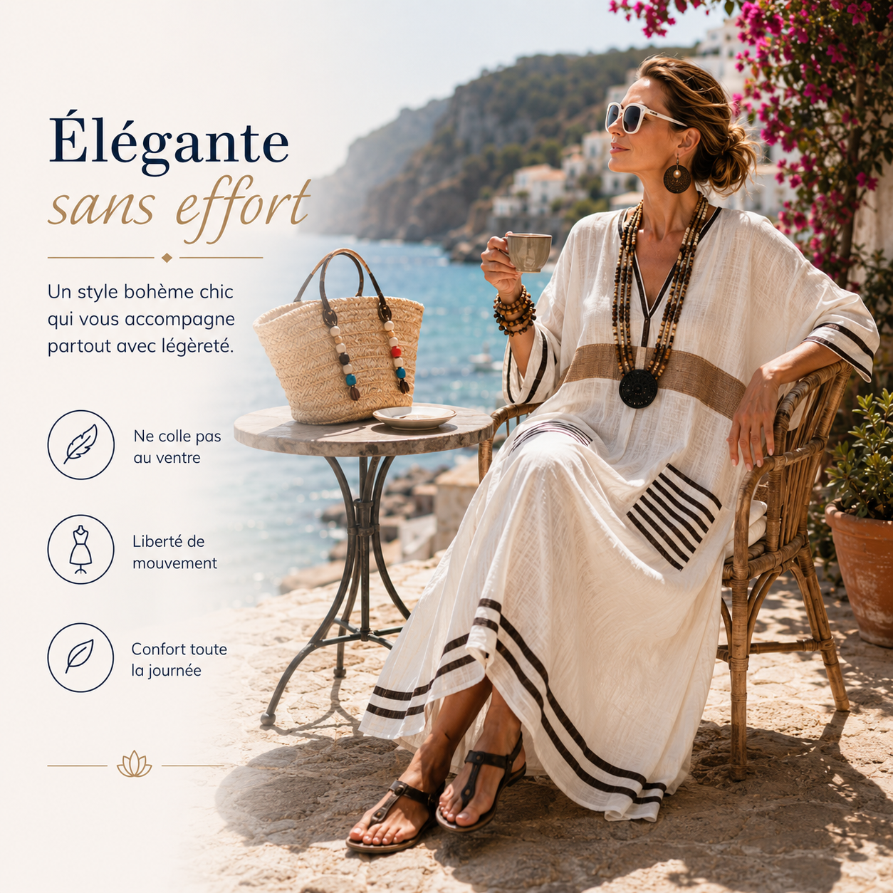Lunévia™ — Robe longue bohème légère