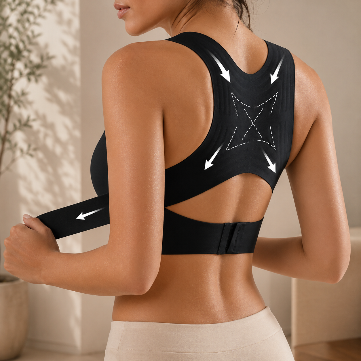 PosturaBelle™ – Soutien-gorge Confort Croisé à Fermeture Avant