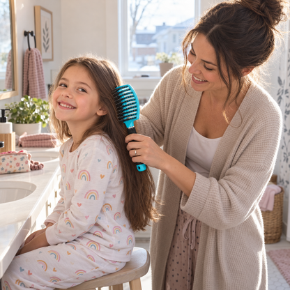 PopBrush — Brosse démêlante anti-casse pour toute la famille