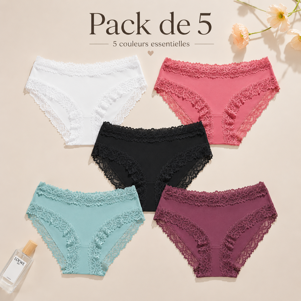 Bloomove™ – Culotte Invisible en Coton Doux