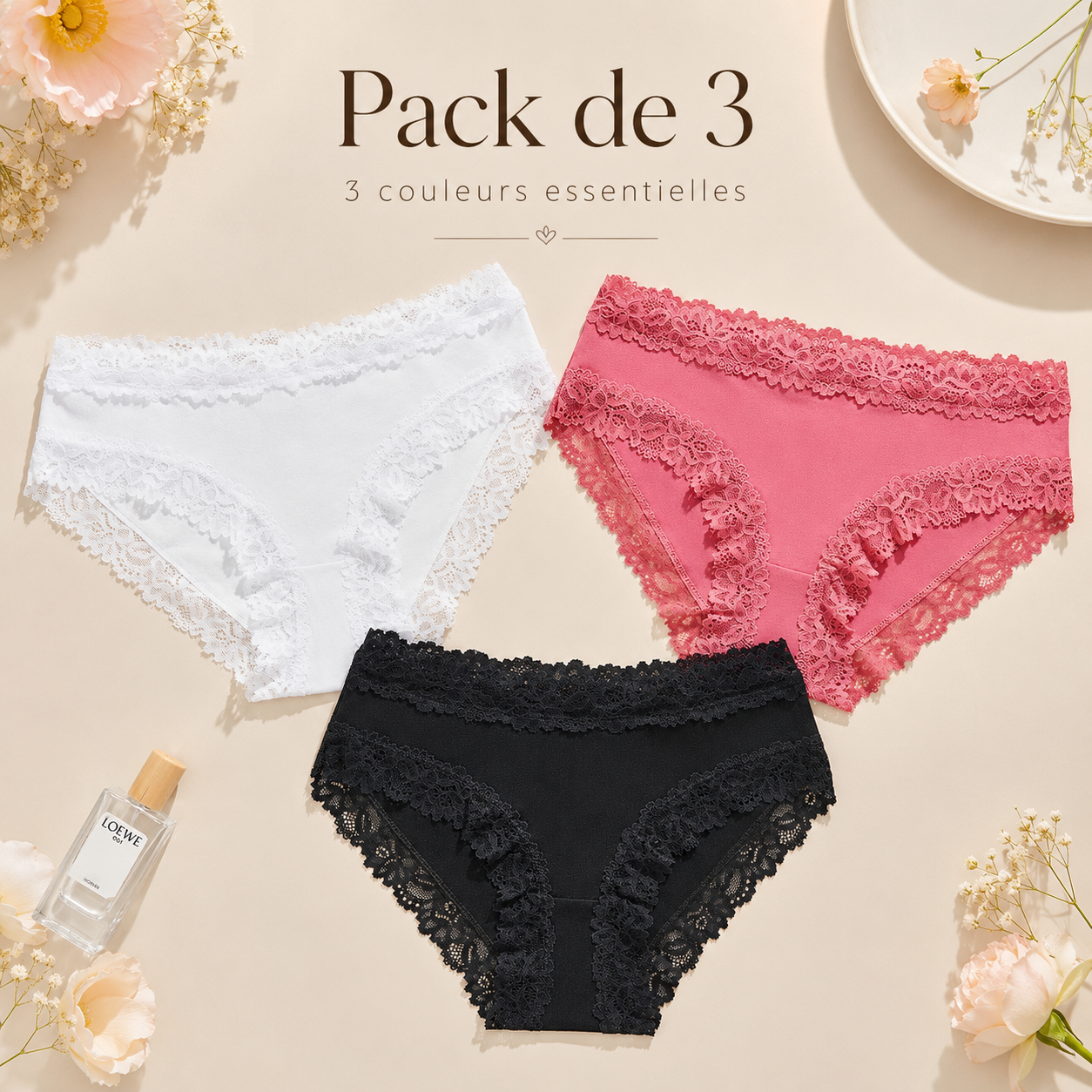 Bloomove™ – Culotte Invisible en Coton Doux