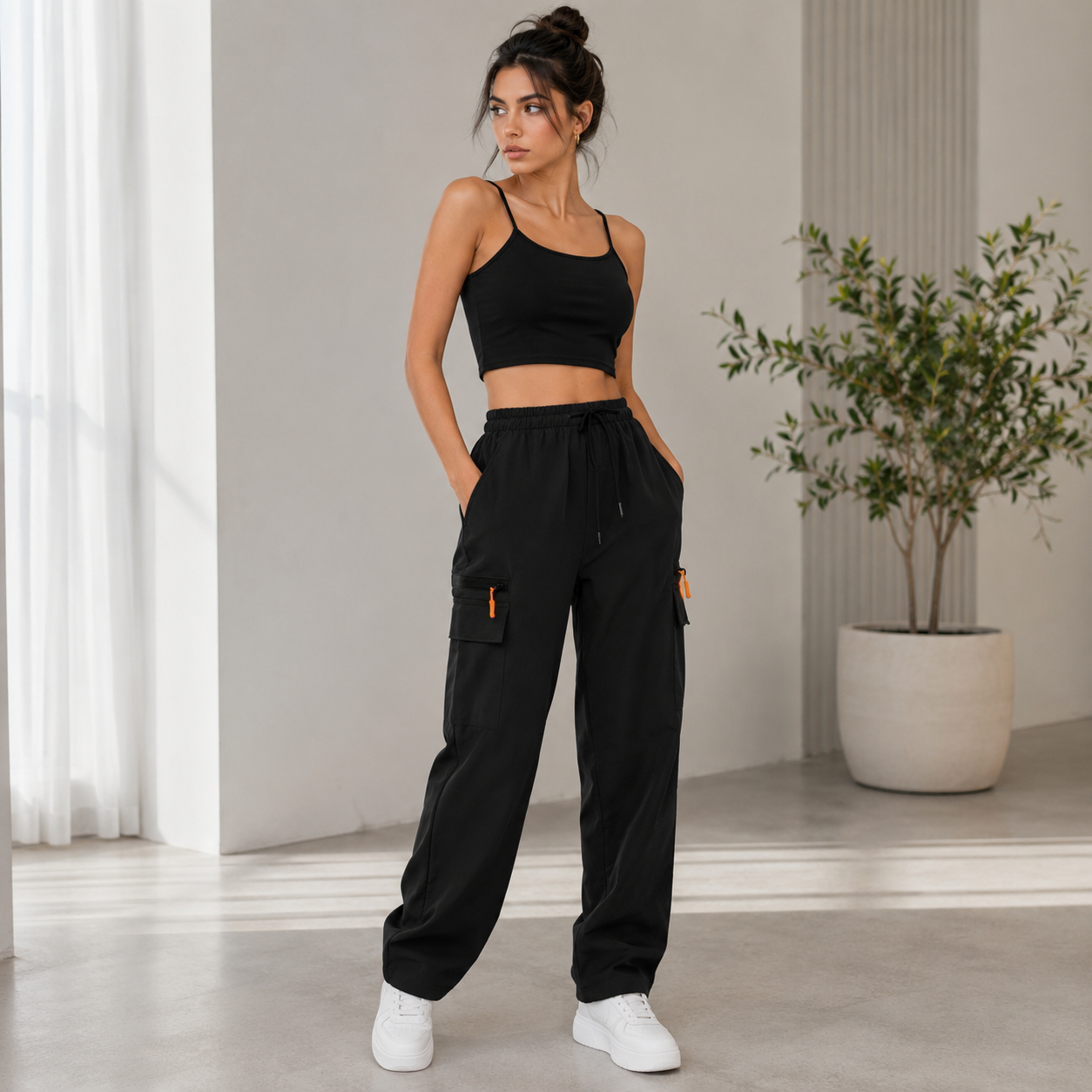 Mouvea™ Pantalon Cargo Décontracté