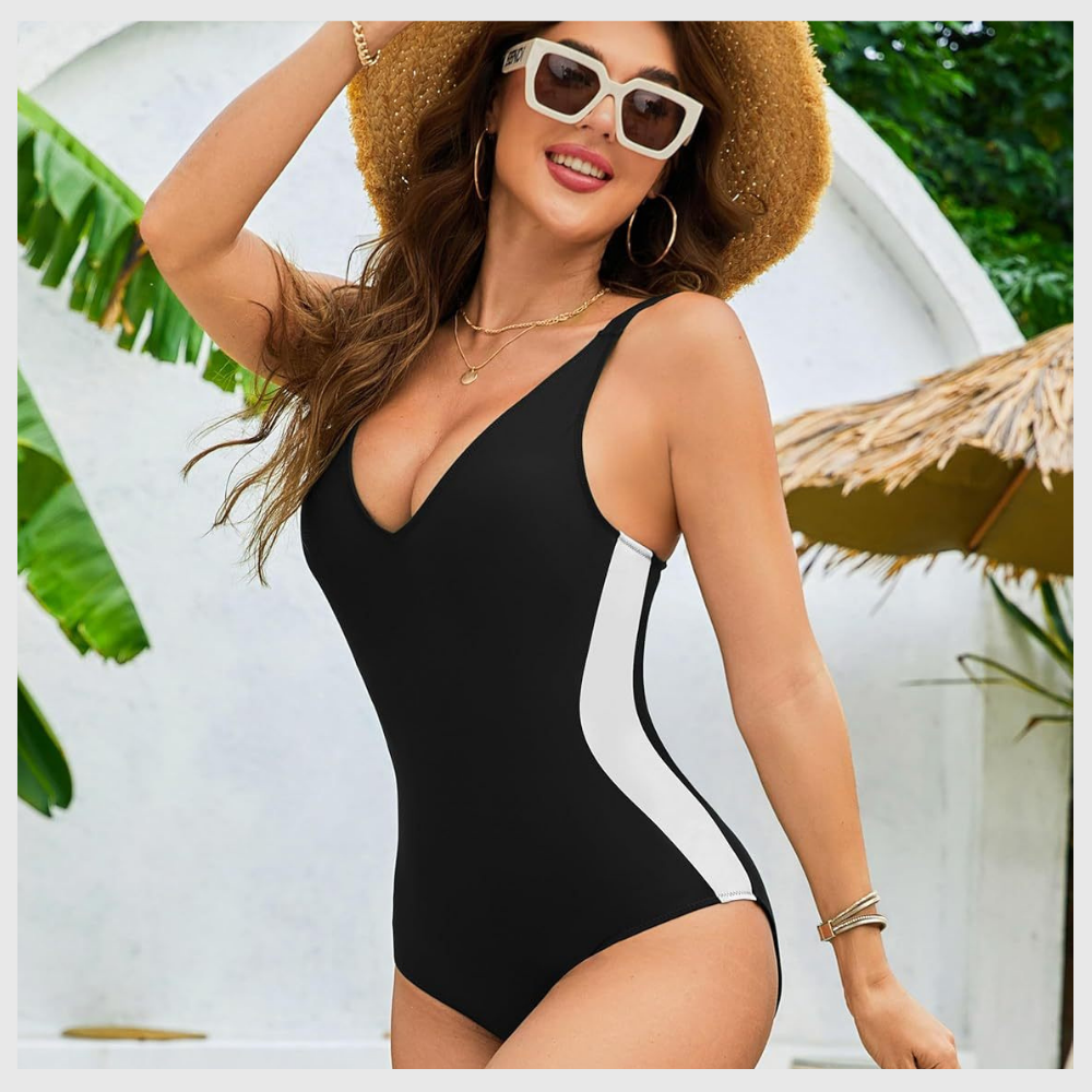 Maillot Galbant à Décolleté Plongeant