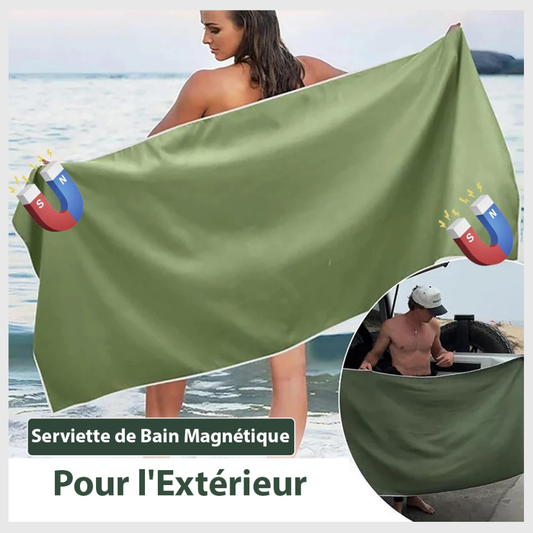 Serviette de bain magnétique