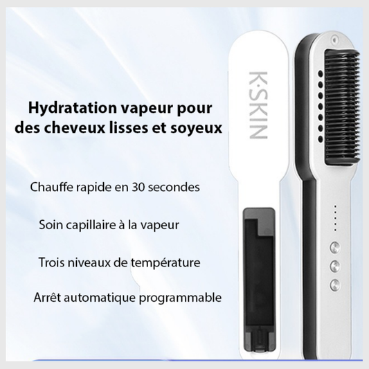 Peigne lisseur à vapeur domestique