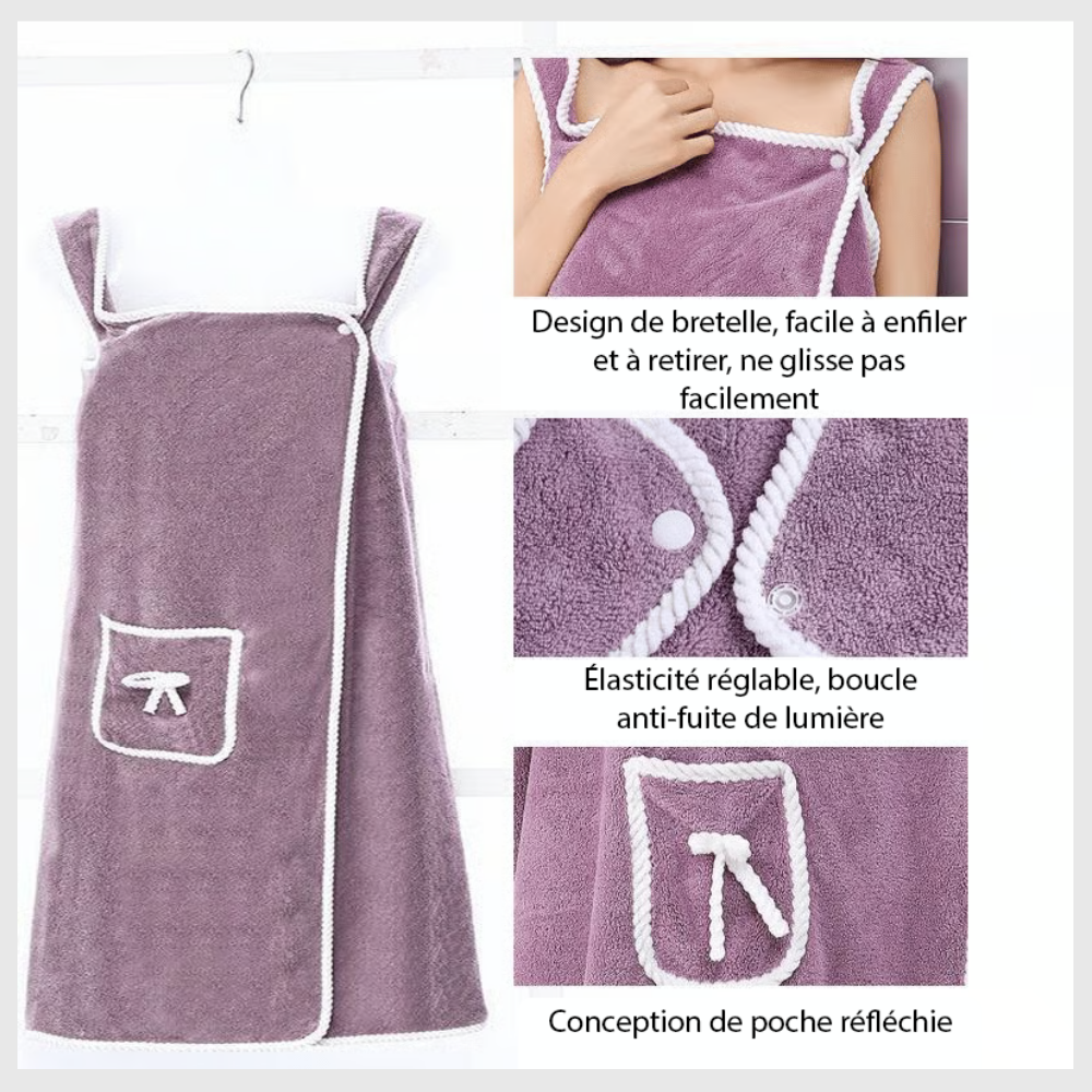 DoucheChic™ – Jupe de Douche Grande Taille