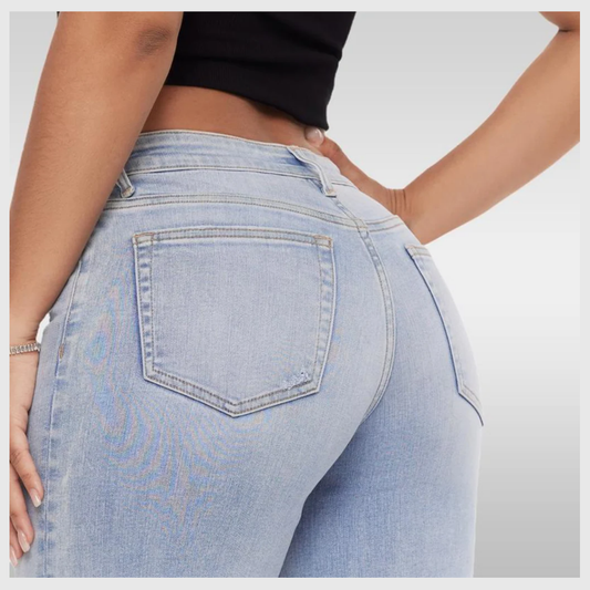 SculptaJean™ – Jean Taille Basse Sculptant & Évasé