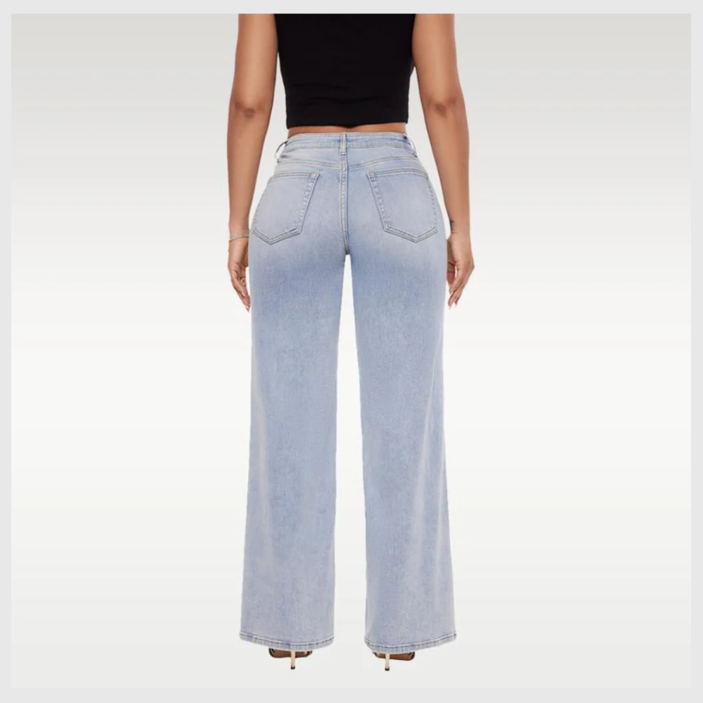 SculptaJean™ – Jean Taille Basse Sculptant & Évasé