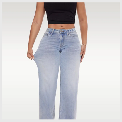 SculptaJean™ – Jean Taille Basse Sculptant & Évasé
