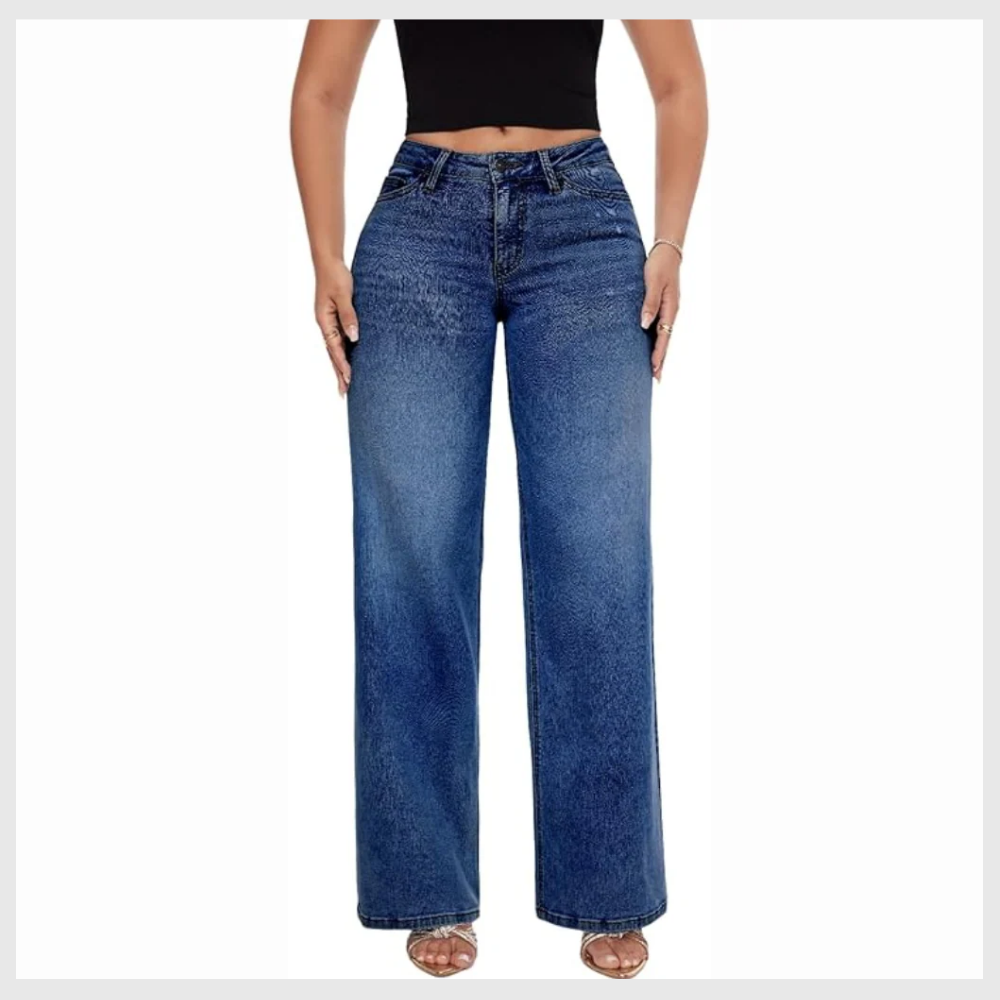 SculptaJean™ – Jean Taille Basse Sculptant & Évasé