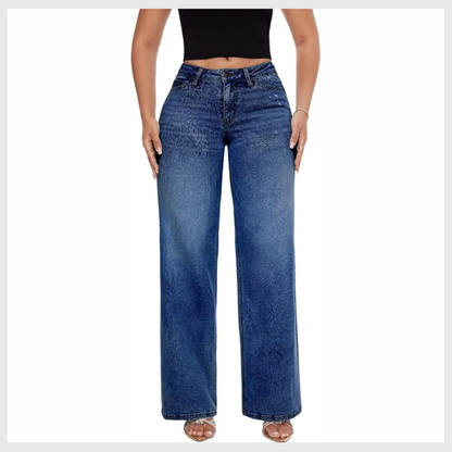 SculptaJean™ – Jean Taille Basse Sculptant & Évasé