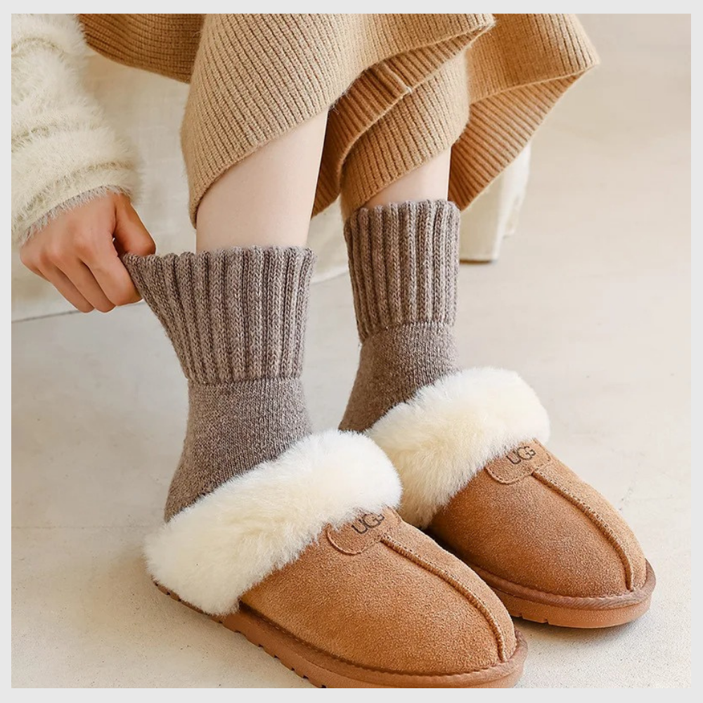 ChaleurDouce™ – Chaussettes Crew Thermiques (5 Paires)